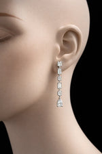 Load image into Gallery viewer, Elara Line Drop Earrings