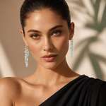 Load image into Gallery viewer, Emerald elan drop earrings
