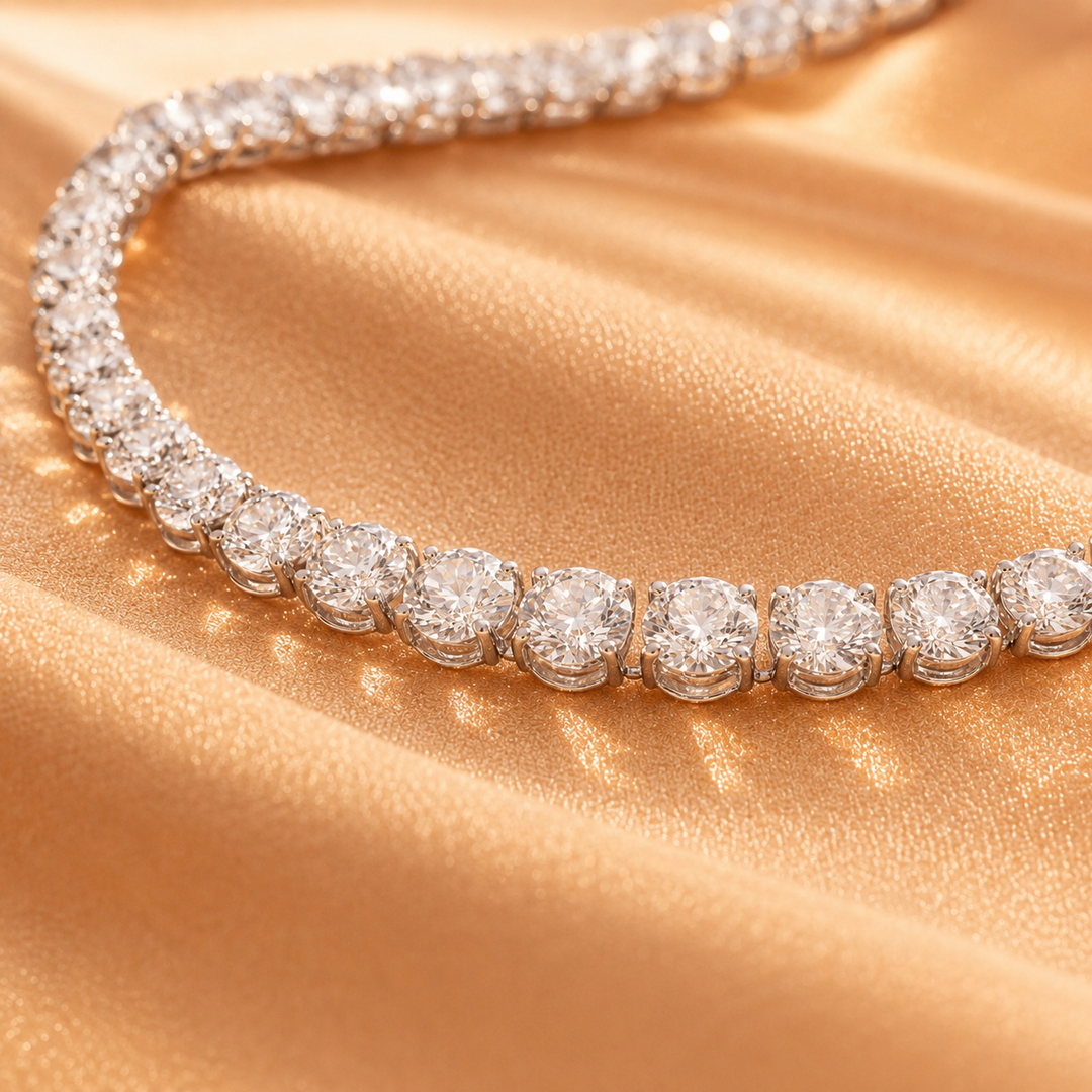 Moonfall tennis necklace set