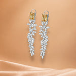 Load image into Gallery viewer, Emerald elan drop earings
