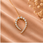 Load image into Gallery viewer, Aurelia Heart Arc Pendant Set
