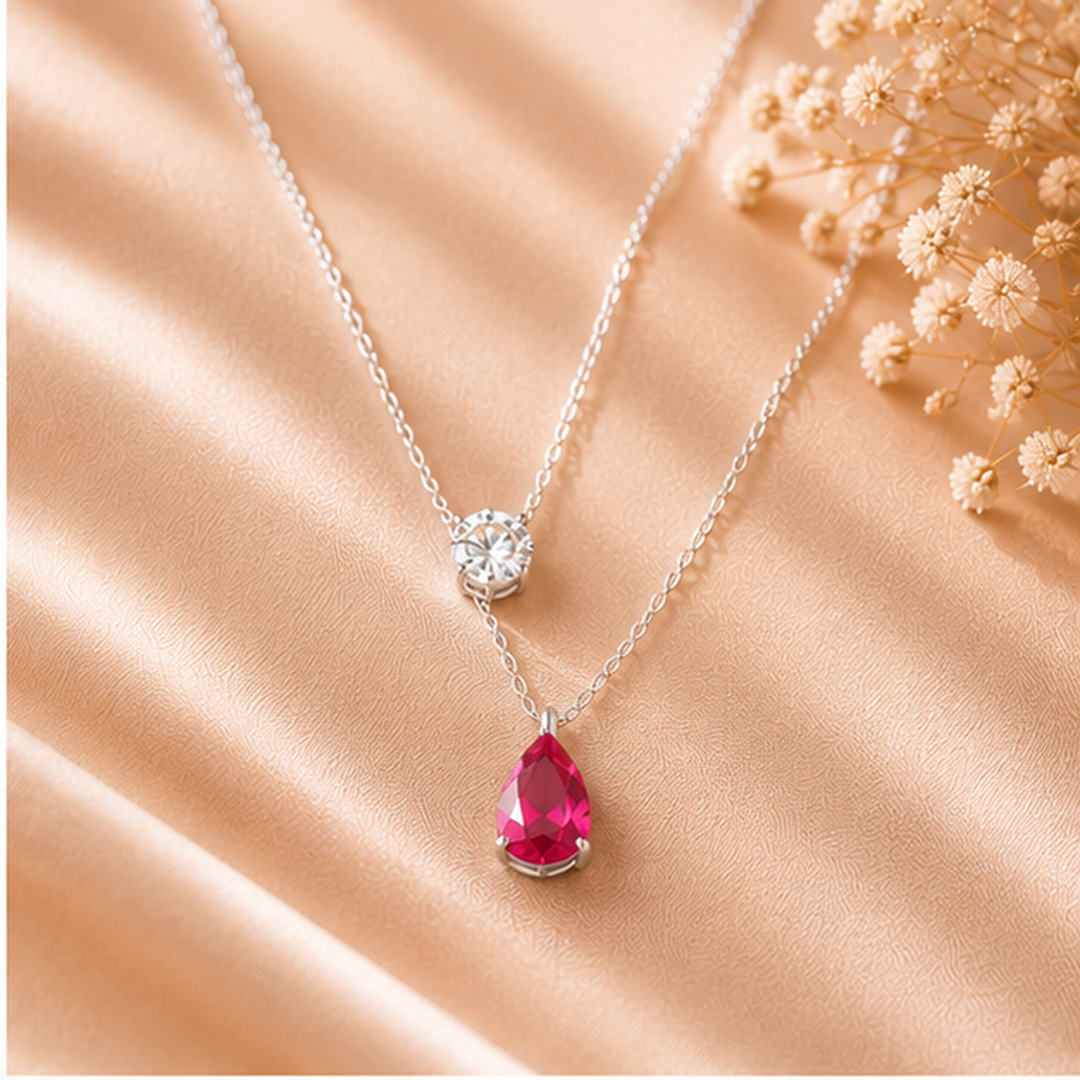 Aurelia Ruby Layered Grace Set