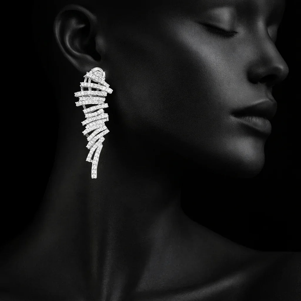 Nova feather glow earings