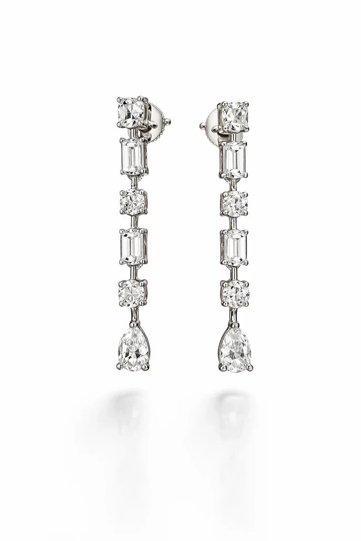 Elara Line Drop Earrings