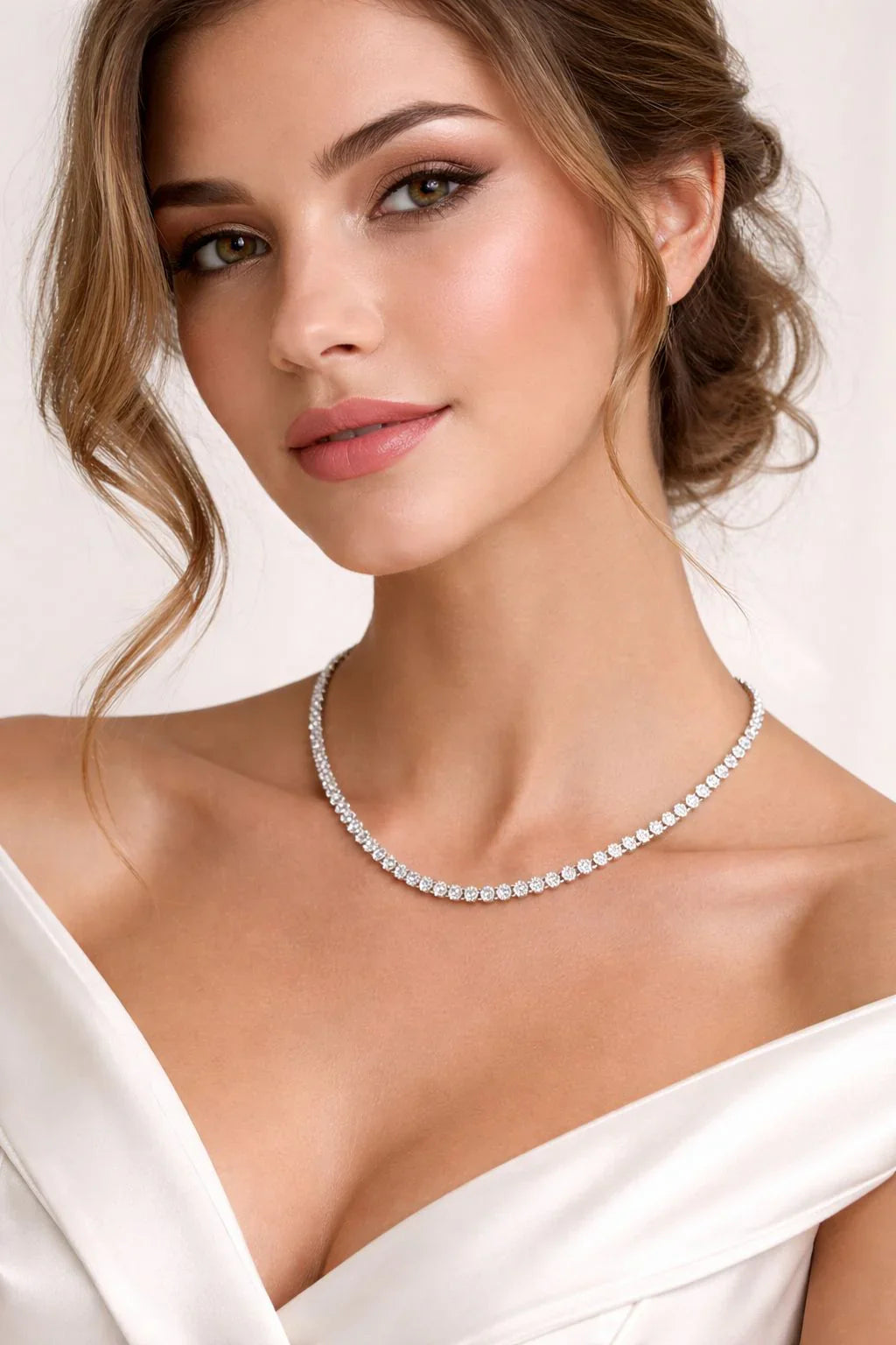 Moonfall tennis necklace set