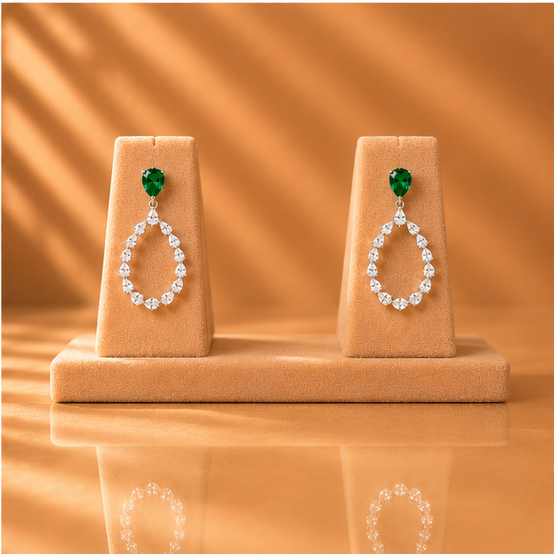 Emara Halo Drop Set