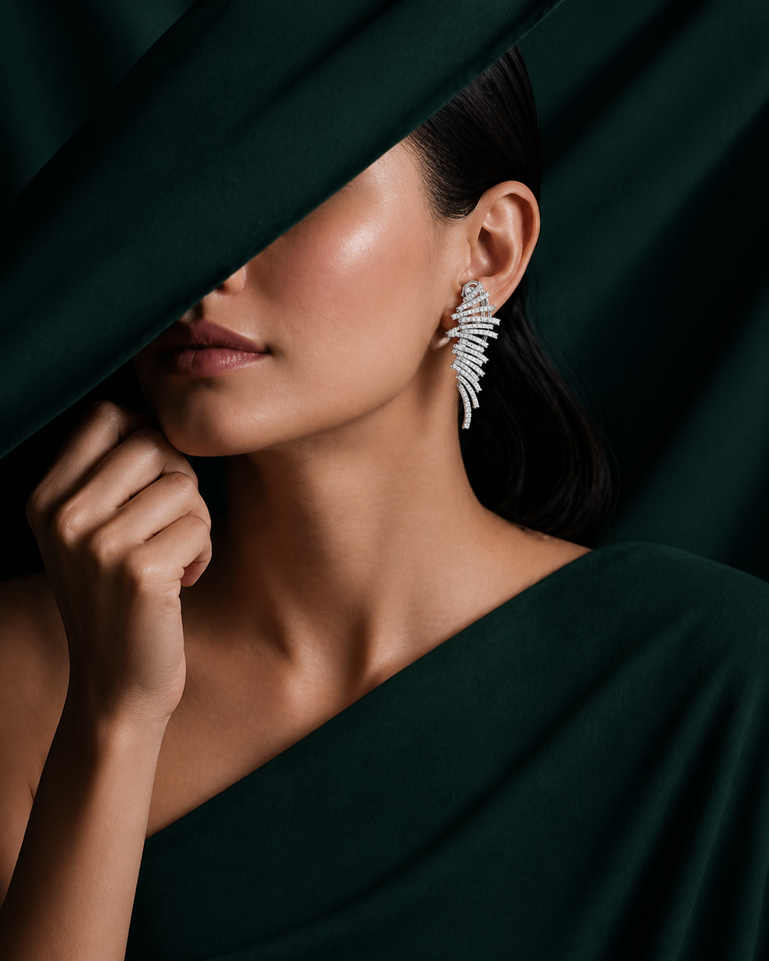 Nova feather glow earings